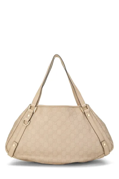 Gucci Beige Guccissima Abbey Tote