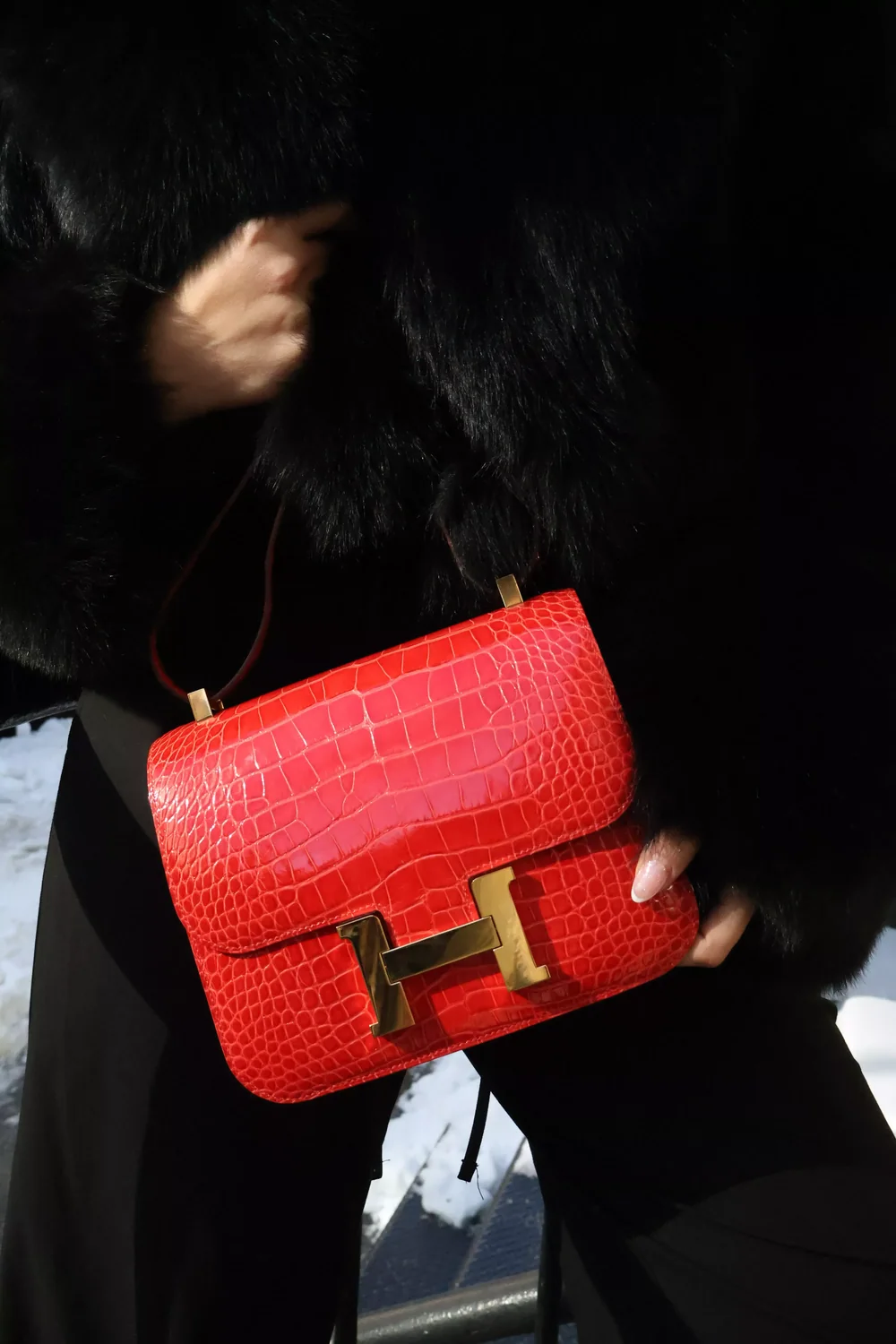 A statement bag styled for the everyday